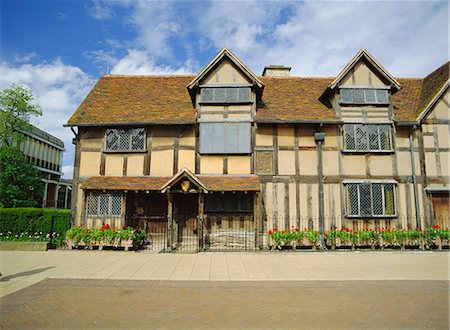 stratford upon avon - Shakespeare's birthplace, Stratford-upon-Avon, Warwickshire, England, United Kingdom, Europe Stock Photo - Rights-Managed, Code: 841-02704390