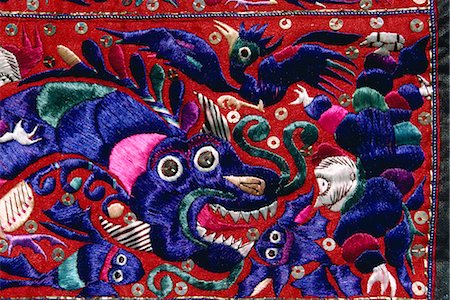 Miao embroiderery, Province de Guizhou, en Chine, Asie Photographie de stock - Rights-Managed, Code: 841-02704708