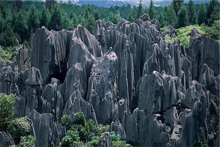 simsearch:841-02708944,k - Limestone Stone Forest, near Kunming, Yunnan province, China, Asia Stock Photo - Rights-Managed, Code: 841-02704701