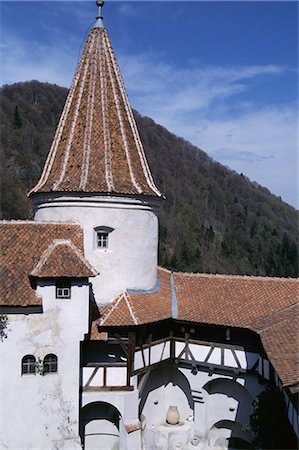 Bran Castle, (Dracula's castle), Bran, Romania, Europe Fotografie stock - Rights-Managed, Codice: 841-02704734