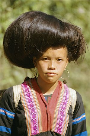 Portrait of a Red Hmong woman, Lai Chau, North Vietnam, Vietnam, Indochina, Southeast Asia, Asia Stock Photo - Rights-Managed, Code: 841-02704747