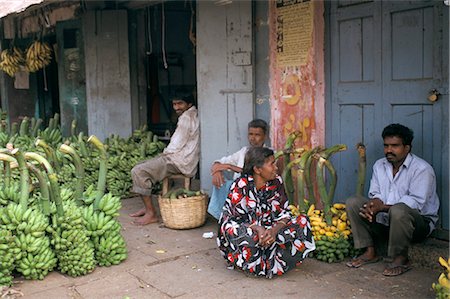 simsearch:841-02900445,k - Bananas for sale in market, Karnataka, India, Asia Foto de stock - Con derechos protegidos, Código: 841-02704771