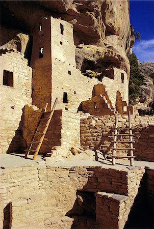 parque nacional mesa verde - Cliff Palace, Mesa Verde, Anasazi culture, Colorado, United States of America Foto de stock - Con derechos protegidos, Código: 841-02704794