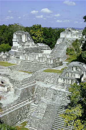 Northern Acropolis, Tikal, UNESCO World Heritage Site, Guatemala, Central America Foto de stock - Con derechos protegidos, Código: 841-02705093