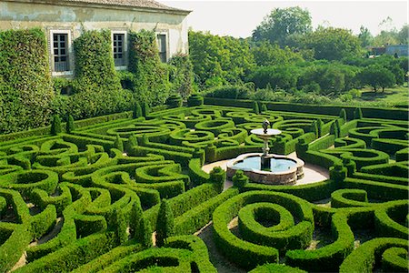 Garden maze, Portugal, Europe Fotografie stock - Rights-Managed, Codice: 841-02705142