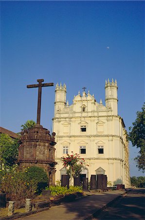 simsearch:841-03034792,k - L'église de Saint François d'assise, Old Goa, Goa, Inde Photographie de stock - Rights-Managed, Code: 841-02705163