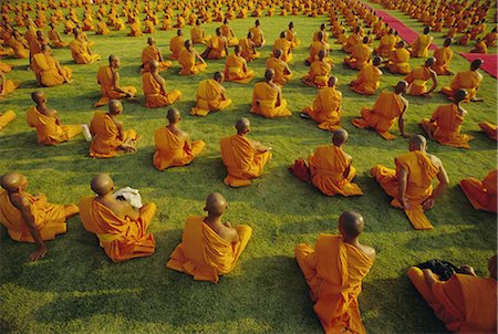 Buddhist monks, Thailand, Asia Foto de stock - Con derechos protegidos, Código: 841-02705271