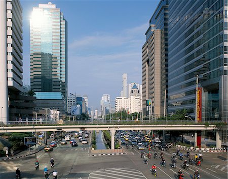 Sathorn Road, Bangkok, Thailand, Southeast Asia, Asia Stock Photo - Rights-Managed, Code: 841-02705319