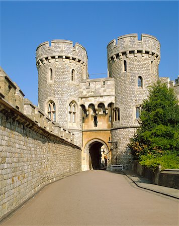 The Norman Gate, Windsor Castle, Berkshire, England, UK Stock Photo - Rights-Managed, Code: 841-02705356