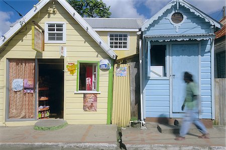 simsearch:841-02703885,k - Typical Caribbean houses, St. Lucia, Windward Islands, West Indies, Caribbean, Central America Foto de stock - Con derechos protegidos, Código: 841-02705483