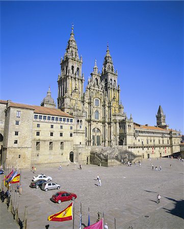 simsearch:841-03033612,k - Catedral del Apostol, the cathedral, Santiago de Compostela, UNESCO World Heritage Site, Galicia, Spain, Europe Foto de stock - Con derechos protegidos, Código: 841-02705503