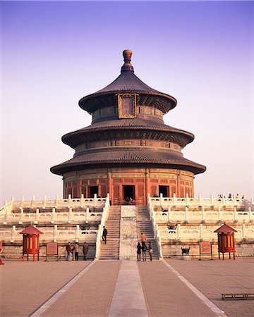 La salle de prière pour les bonnes récoltes, Temple du ciel, Tiantan Gongyuan, Site du patrimoine mondial de l'UNESCO, Beijing, Chine, Asie Photographie de stock - Rights-Managed, Code: 841-02705710