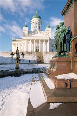 simsearch:400-07259657,k - Lutheran Christian cathedral in winter snow, Helsinki, Finland, Scandinavia, Europe Foto de stock - Con derechos protegidos, Código: 841-02705821