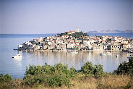 simsearch:841-02705865,k - Primosten, a medieval town on a peninsula near Sibenik, Central Dalmatia, Dalmatian coast, Croatia, Europe Stock Photo - Rights-Managed, Code: 841-02705852