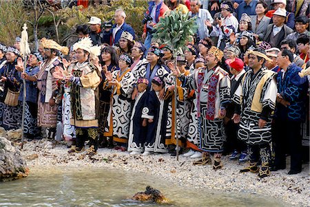 Ainu festival, Marimo, Lake Akan, Hokkaido, Japan, Asia Stock Photo - Rights-Managed, Code: 841-02705925