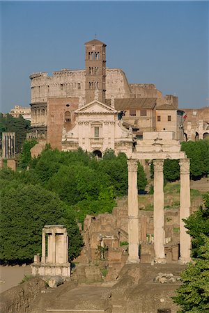 The Roman Forum (The Foro Romano) and Colosseum, Rome, Lazio, Italy, Europe Stock Photo - Rights-Managed, Code: 841-02706464