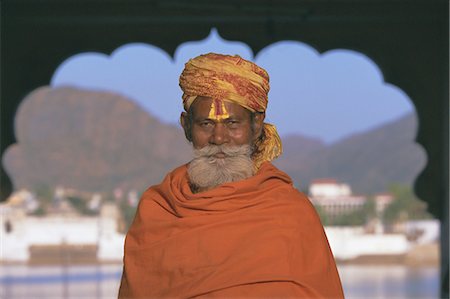 simsearch:841-02992329,k - Portrait of a holy man at the annual Hindu pilgrimage to holy Pushkar Lake, Pushkar, Rajasthan State, India, Asia Foto de stock - Direito Controlado, Número: 841-02706548