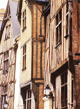 Half-timbered houses, Old Town, Tours, Loire Valley, France, Europe Fotografie stock - Rights-Managed, Codice: 841-02706667