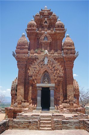 simsearch:841-02722844,k - Poklongarai (Po Klong Garai) tours Cham, XIIIe siècle Champa brique construit, Phan Rang, Vietnam Photographie de stock - Rights-Managed, Code: 841-02706791