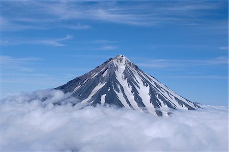 east siberia - Koryaksky volcano, 3456m high, conical andesite volcano, Kamchatka, East Siberia, Russia Stock Photo - Rights-Managed, Code: 841-02706854
