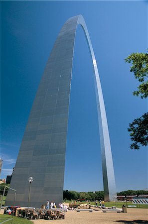 st louis (missouri) - Gateway Arch, St. Louis, Missouri, United States of America, North America Foto de stock - Con derechos protegidos, Código: 841-02706921