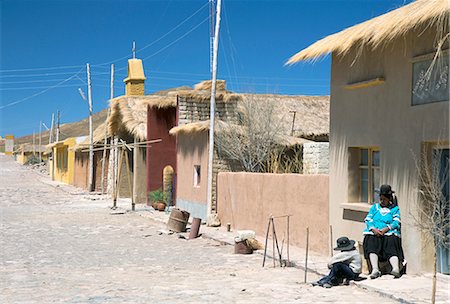 Old mining village of Culpina between Uyuni and Laguna Colorado, Southwest Highlands, Bolivia, South America Fotografie stock - Rights-Managed, Codice: 841-02706955