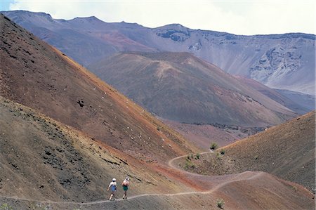 simsearch:700-00187471,k - Path between crater cones inside Haleakala volcano crater, Haleakala National Park, island of Maui, Hawaii, United States of America, Pacific Foto de stock - Direito Controlado, Número: 841-02707010