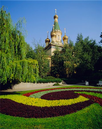 spring design - St Nicholas Russian Church, Sofia, Bulgaria Stock Photo - Rights-Managed, Code: 841-02707057