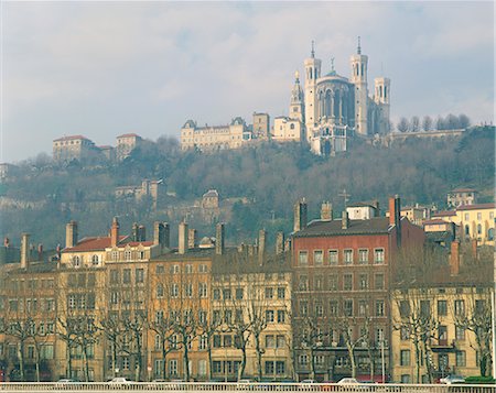 simsearch:841-02915098,k - Basilica Notre Dame de Fourviere, Lyon, Rhone Alpes, France, Europe Foto de stock - Con derechos protegidos, Código: 841-02707075