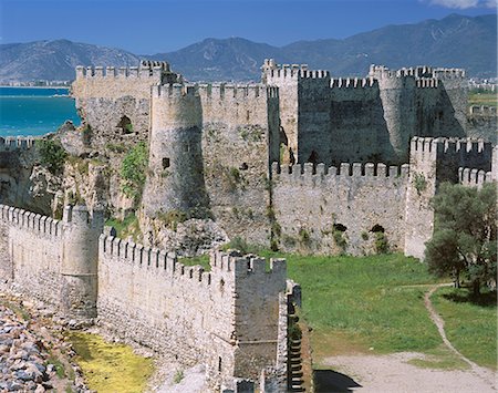 Exterior of Mamure Castle, Anamur, Cilicia, Anatolia, Turkey, Asia Minor Stock Photo - Rights-Managed, Code: 841-02707176