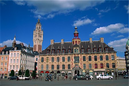 The Vielle Bourse on the Grand Place in the city of Lille in Nord Pas de Calais, France, Europe Stock Photo - Rights-Managed, Code: 841-02707413