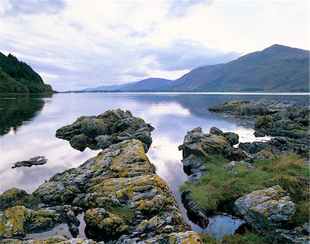 Vue sur le Loch Linnhe vers Corran, près de Fort William, région des Highlands, Ecosse, Royaume-Uni, Europe Photographie de stock - Rights-Managed, Code: 841-02707532