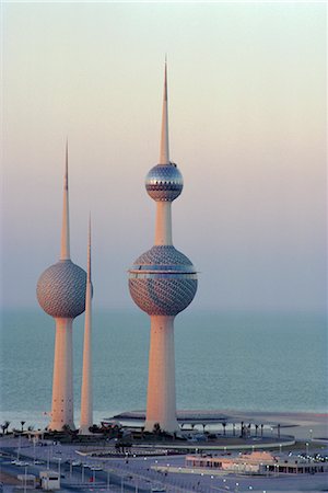 Water towers, Kuwait City, Kuwait, Middle East Stock Photo - Rights-Managed, Code: 841-02707736