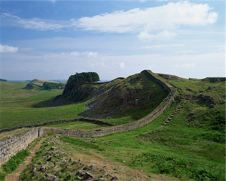 Hadrian's Wall, UNESCO World Heritage Site, Northumberland, England, United Kingdom, Europe Stock Photo - Rights-Managed, Code: 841-02707751