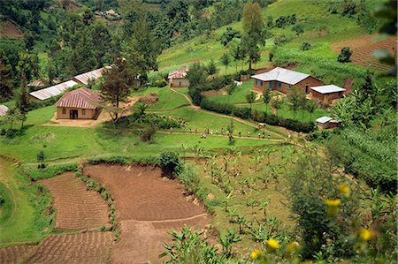 simsearch:841-02707900,k - Vue aérienne des enfants qui quittent l'école et les champs en terrasses, Kabale, Ouganda, Afrique Photographie de stock - Rights-Managed, Code: 841-02707900