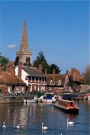 simsearch:841-02707168,k - River Thames at Abingdon, Oxfordshire, England, United Kingdom, Europe Stock Photo - Rights-Managed, Code: 841-02708053