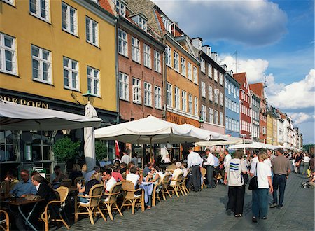 Cafes and restaurants, Nyhavn, Copenhagen, Denmark, Scandinvia, Europe Stock Photo - Rights-Managed, Code: 841-02708158