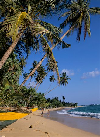 simsearch:841-03061780,k - Palm trees and beach, Unawatuna, Sri Lanka, Asia Fotografie stock - Rights-Managed, Codice: 841-02708164