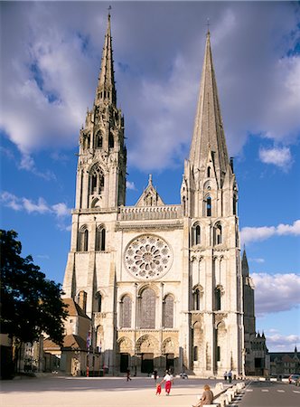 simsearch:841-02915337,k - Chartres cathédrale, patrimoine mondial UNESCO, Chartres, Eure-et-Loir, France, Europe Photographie de stock - Rights-Managed, Code: 841-02708171