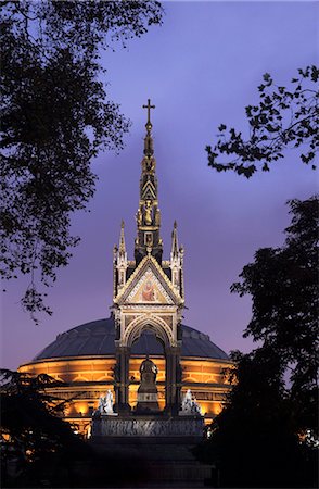 Albert Memorial and the Royal Albert Hall, London, England, United Kingdom, Europe Stock Photo - Rights-Managed, Code: 841-02708210