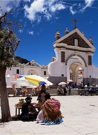 Copacabana, Lake Titicaca, Bolivia, South America Fotografie stock - Rights-Managed, Codice: 841-02708306