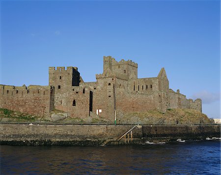 Peel Castle, Isle of Man, UK Foto de stock - Con derechos protegidos, Código: 841-02708408