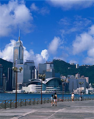 Le bâtiment Central, plus haut et la Convention Centre de Wan Chai, Promenade dans Kowloon, Hong Kong, Chine, Asie Photographie de stock - Rights-Managed, Code: 841-02708417