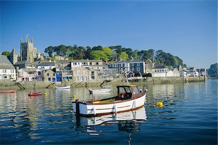 Waterfront, Fowey, Cornwall, England, United Kingdom, Europe Stock Photo - Rights-Managed, Code: 841-02708466