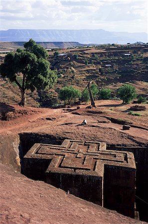 simsearch:841-03060806,k - Parier église Giorgis, Lalibela, patrimoine mondial de l'UNESCO, Ethiopie, Afrique Photographie de stock - Rights-Managed, Code: 841-02708477