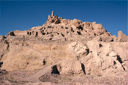 Ruins of the Shah-I-Gholghola, the Silent City, at Bamiyan, Hindu Kush, Afghanistan, Asia Fotografie stock - Rights-Managed, Codice: 841-02708554