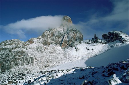 South east face, Mount Kenya, UNESCO World Heritage Site, Kenya, East Africa, Africa Stock Photo - Rights-Managed, Code: 841-02708575