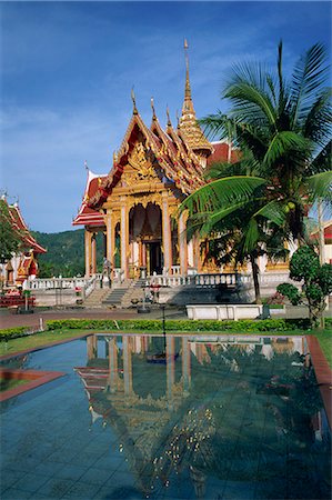 simsearch:841-02825033,k - Temple de Wat Chalong, Phuket, Thaïlande, l'Asie du sud-est, Asie Photographie de stock - Rights-Managed, Code: 841-02708948