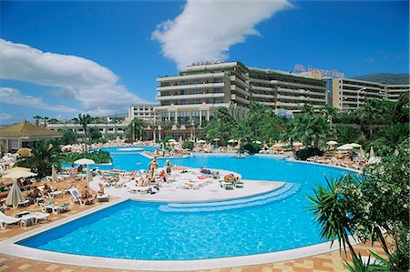 Hotel Torviscas Playa, Playa de las Americas, Tenerife, Canary Islands, Spain, Europe Foto de stock - Con derechos protegidos, Código: 841-02709248