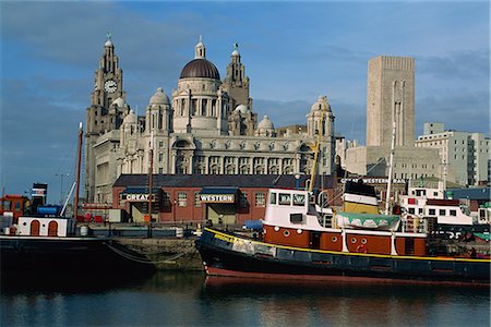 Restored steamer and rail terminal, Liverpool, UNESCO World Heritage Site, Merseyside, England, United Kingdom, Europe Foto de stock - Con derechos protegidos, Código: 841-02709255